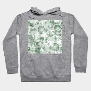 Sage Green Psychedelic Tie-Dye Hoodie